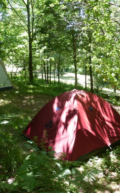 camping Le Chazal_ aire naturelle_tentes en sous bois